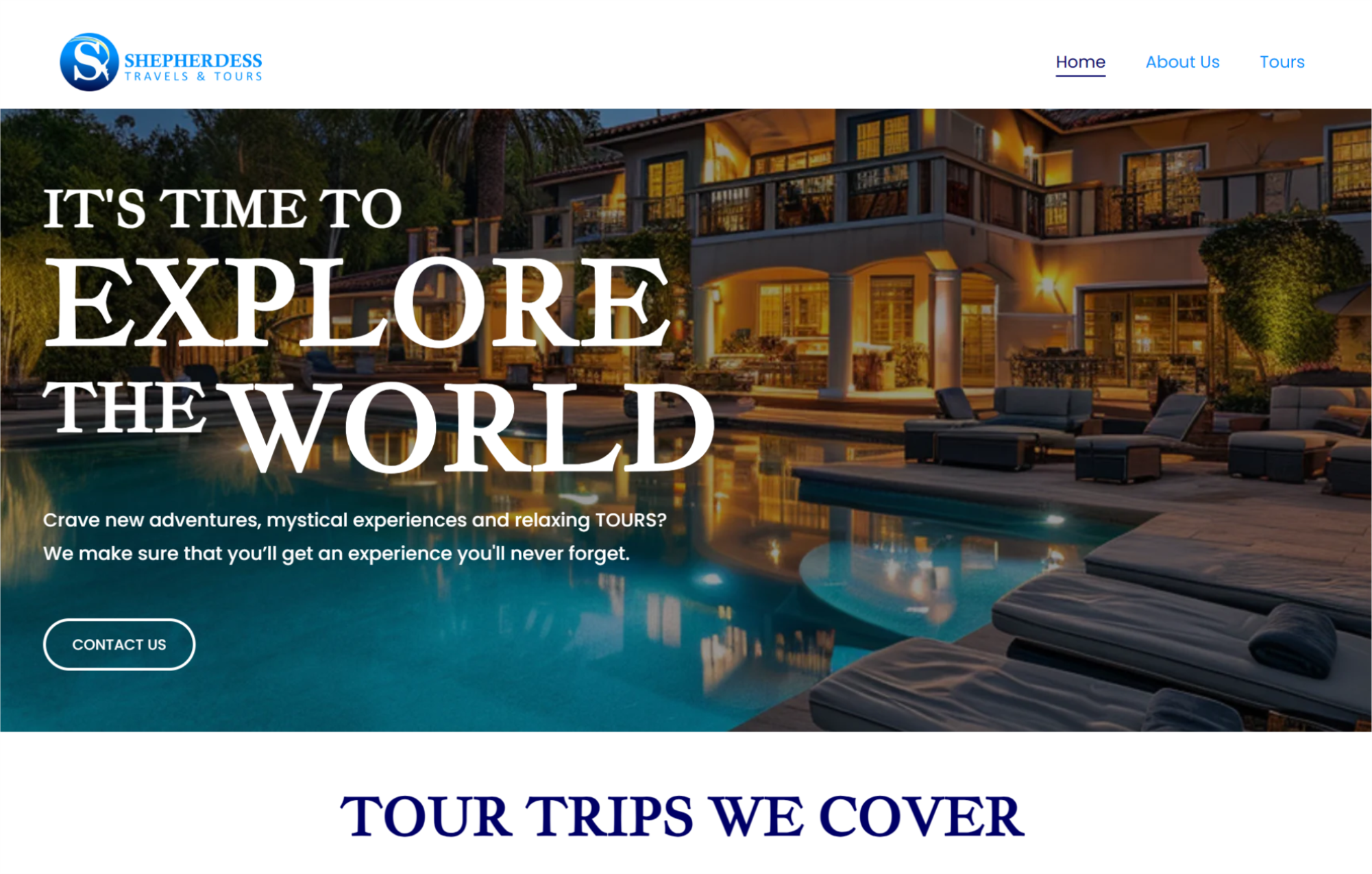 travel agency website rebuild